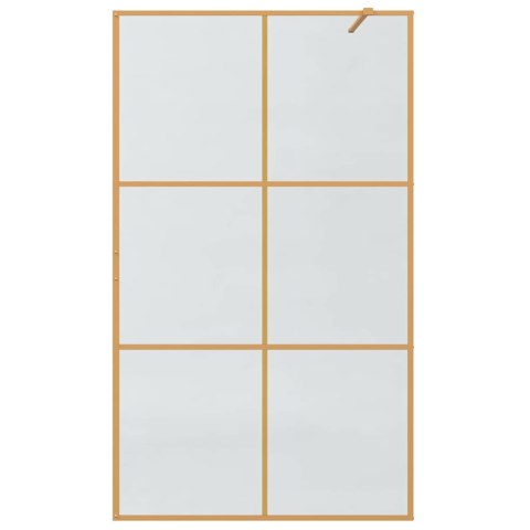 VidaXL Ściana prysznicowa typu walk-in złoty 115 x 195 cm