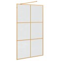 VidaXL Ściana prysznicowa typu walk-in złoty 115 x 195 cm