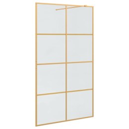VidaXL Ściana prysznicowa typu walk-in złoty 115 x 195 cm