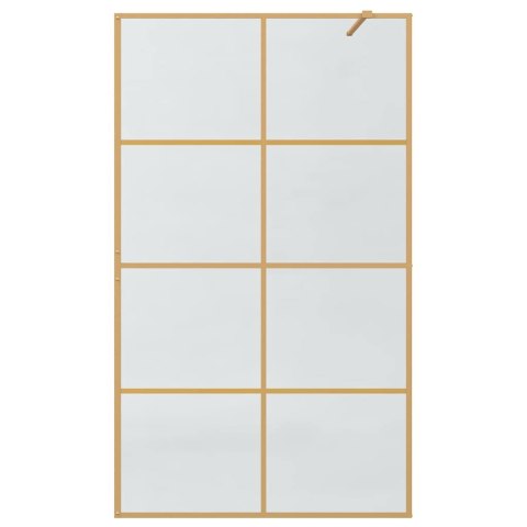 VidaXL Ściana prysznicowa typu walk-in złoty 115 x 195 cm