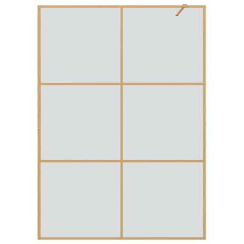 VidaXL Ściana prysznicowa typu walk-in złoty 140 x 195 cm