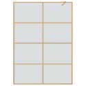 VidaXL Ściana prysznicowa typu walk-in złoty 140 x 195 cm