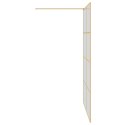 VidaXL Ściana prysznicowa typu walk-in złoty 140 x 195 cm