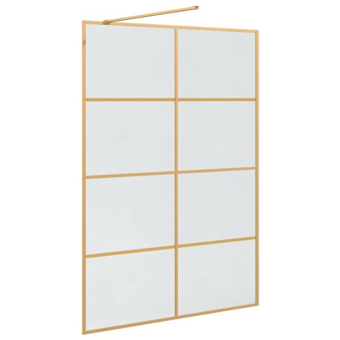VidaXL Ściana prysznicowa typu walk-in złoty 140 x 195 cm