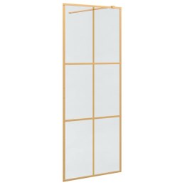 VidaXL Ściana prysznicowa typu walk-in złoty 80 x 195 cm