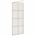 VidaXL Ściana prysznicowa typu walk-in złoty 80 x 195 cm