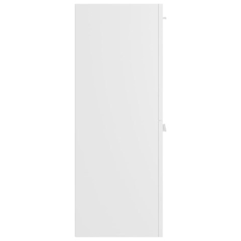 VidaXL Szafka łazienkowa, biała, 30x30x80 cm, materiał drewnopochodny