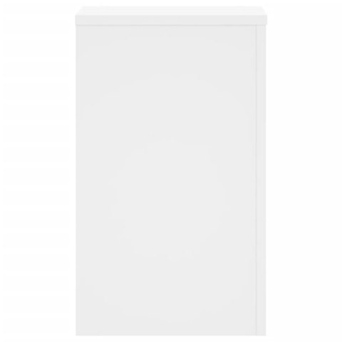 VidaXL Podstawki pod doniczki, 2 szt., białe, 30x30x50 cm