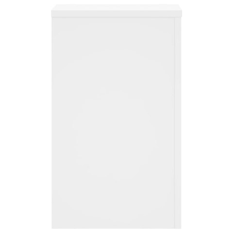 VidaXL Podstawki pod doniczki, 2 szt., białe, 30x30x50 cm