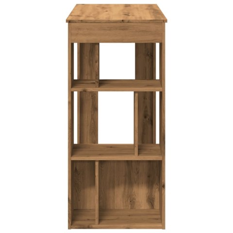 STOLIK BAROWY Z PRZEGRODAMI DĄB ARTISIAN 102X50X103,5CM