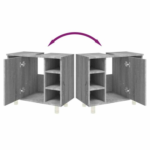 SZAFKA ŁAZIENKOWA SZARY DĄB SONOMA 60X32X53,5CM