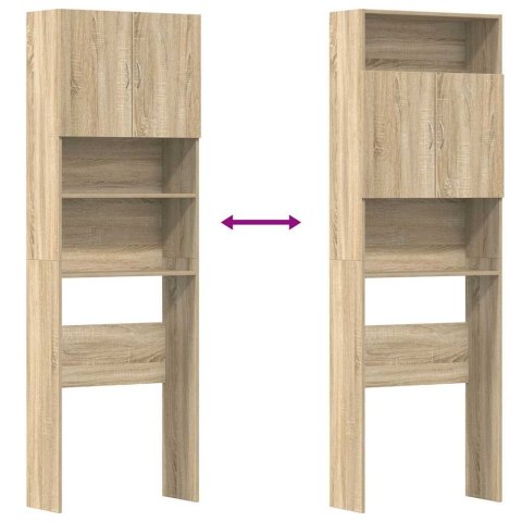 SZAFKA NA PRALKĘ DĄB SONOMA 64X24X190CM