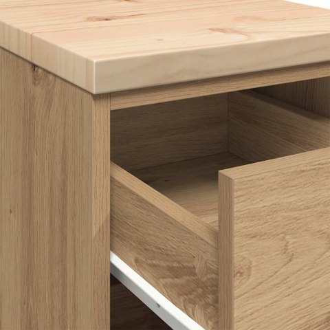 GARAŻOWA SZAFKA DO PRZECHOWYWANIA ARTISAN DĄB 30X51X85CM