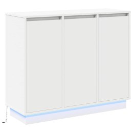 VidaXL Komoda LED Biały 90 x 32 x 75 cm Materiał drewnopochodny