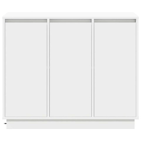 VidaXL Komoda LED Biały 90 x 32 x 75 cm Materiał drewnopochodny