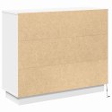 VidaXL Komoda LED Biały 90 x 32 x 75 cm Materiał drewnopochodny