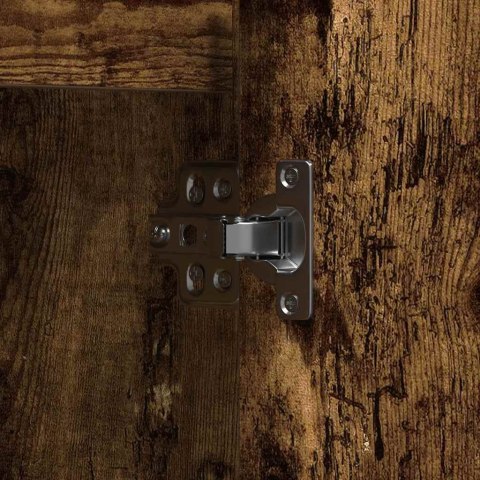 VidaXL Komoda LED Dąb wędzony 90 x 32 x 75 cm Materiał drewnopochodny