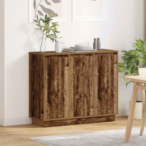 KOMODA LED STARE DREWNO 90X 32X 75CM