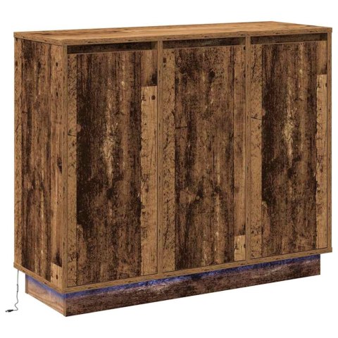 KOMODA LED STARE DREWNO 90X 32X 75CM
