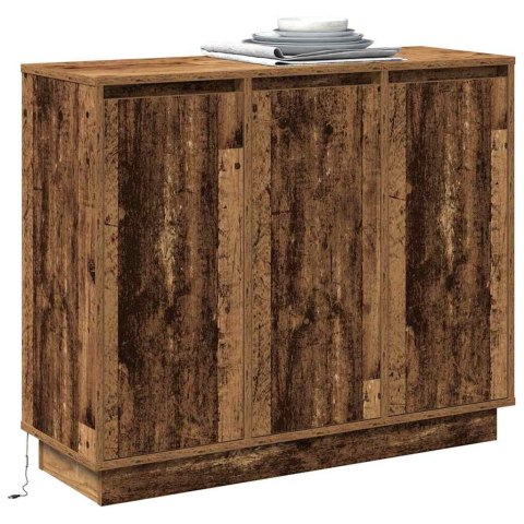 KOMODA LED STARE DREWNO 90X 32X 75CM