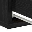PŁYWAJĄCA SZAFKA NOCNA CZARNY DĄB 40X32X15CM DREWNO KONSTRUKCYJNE