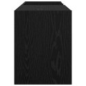 SZAFKA NA PŁYTY WINYLOWE Z PÓŁKĄ CZARNY DĄB 78,5X35X45CM