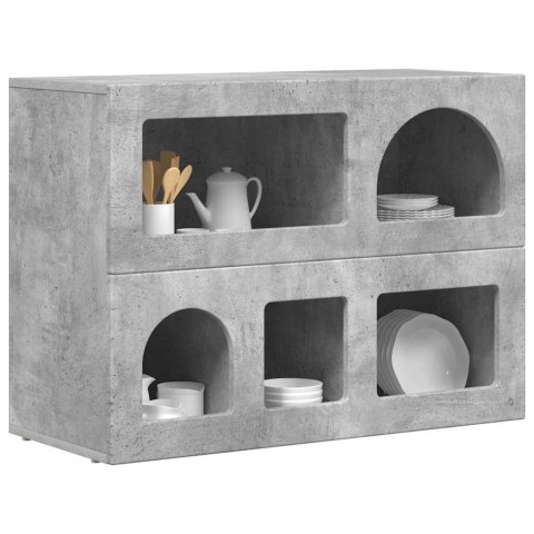 BUFET BETONOWY SZARY 80,5X35X59CM