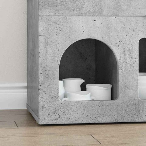 BUFET BETONOWY SZARY 80,5X35X59CM