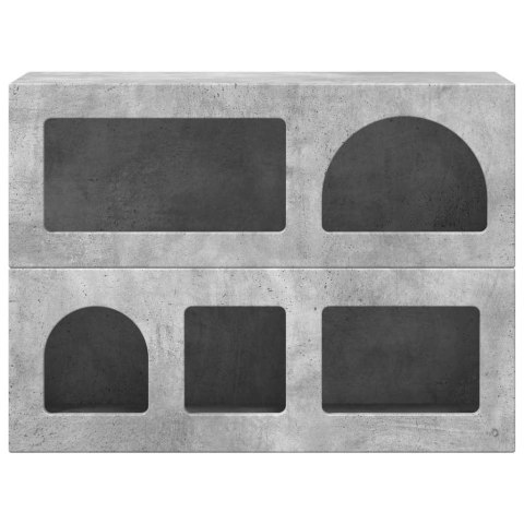 BUFET BETONOWY SZARY 80,5X35X59CM