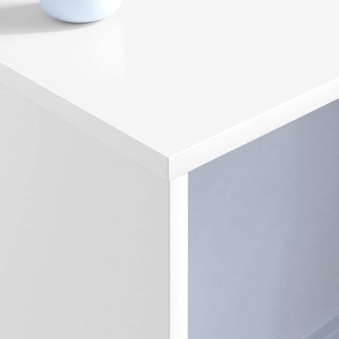 BIURKO MONTOWANE NA ŚCIANIE BIAŁY 100X45X30CM