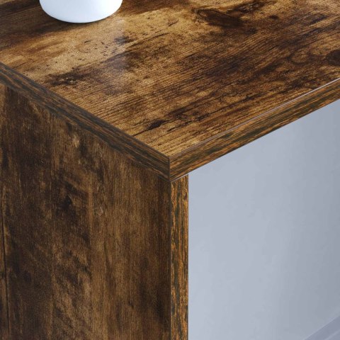 VidaXL Biurko montowane na ścianie Dąb wędzony 100 x 45 x 30 cm