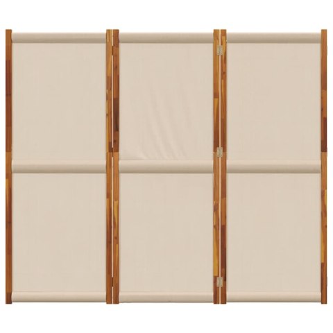 VidaXL Parawan 3-panelowy, taupe, 210x180 cm