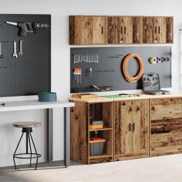 VidaXL Szafki garażowe 2 szt. Stare drewno Drewno klejone