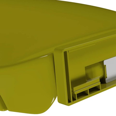 CICHO ZAMYKANA DESKA SEDESOWA ZIELONA OWALNA