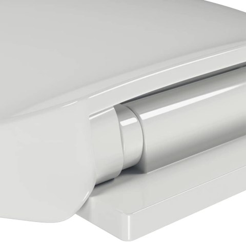 OWALNA DESKA SEDESOWA Z CICHYM ZAMYKANIEM BIAŁA