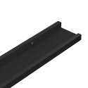 PÓŁKI ŚCIENNE NA ZDJĘCIA 2 SZT CZARNE 40X9X3CM