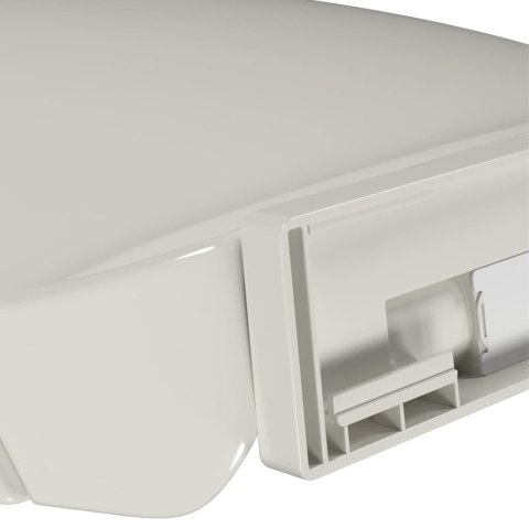 VidaXL Cicho zamykana deska sedesowa, jasnoszara, owalna