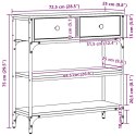 KONSOLA STARE DREWNO 72,5X25X75CM