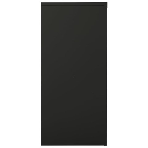 SZAFKA Z DRZWICZKAMI PRZESUWNYMI ANTRACYT 90X40X90CM STAL