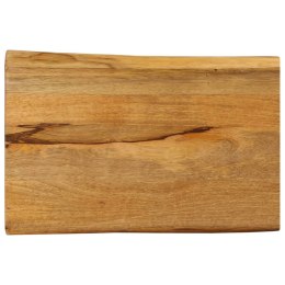 BLAT STOŁU 50X40X3,8CM NATURALNA KRAWĘDŹ LITE DREWNO MANGO