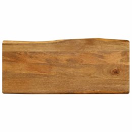 BLAT STOŁU 80X40X3,8CM NATURALNA KRAWĘDŹ LITE DREWNO MANGO