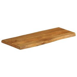 BLAT STOŁU 80X40X3,8CM NATURALNA KRAWĘDŹ LITE DREWNO MANGO