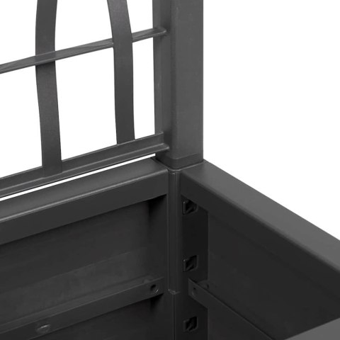 DONICZKA OGRODOWA ANTRACYT 36X36X140CM POLIPROPYLEN