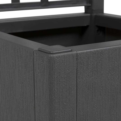 DONICZKA OGRODOWA ANTRACYT 36X36X140CM POLIPROPYLEN