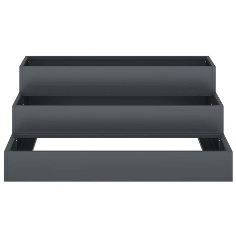 DONICZKA OGRODOWA ANTRACYT 90X90X35CM STAL ZIMNOGIĘTA