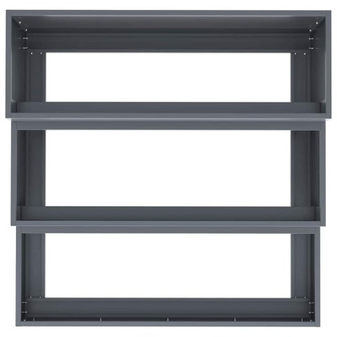 DONICZKA OGRODOWA ANTRACYT 90X90X35CM STAL ZIMNOGIĘTA