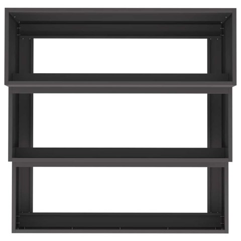 DONICZKA OGRODOWA CZARNY 90X90X35CM STAL ZIMNOGIĘTA