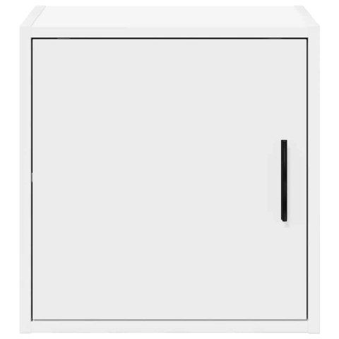 VidaXL Garażowa szafka ścienna Biała z drewna klejonego