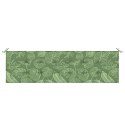 PODUSZKA NA ŁAWKĘ OGRODOWĄ KWIATOWY ZIELONY 180X50X4CM