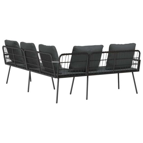 VidaXL Sofa z poduszką Szary 61.5 x 123 x 82cm Metal